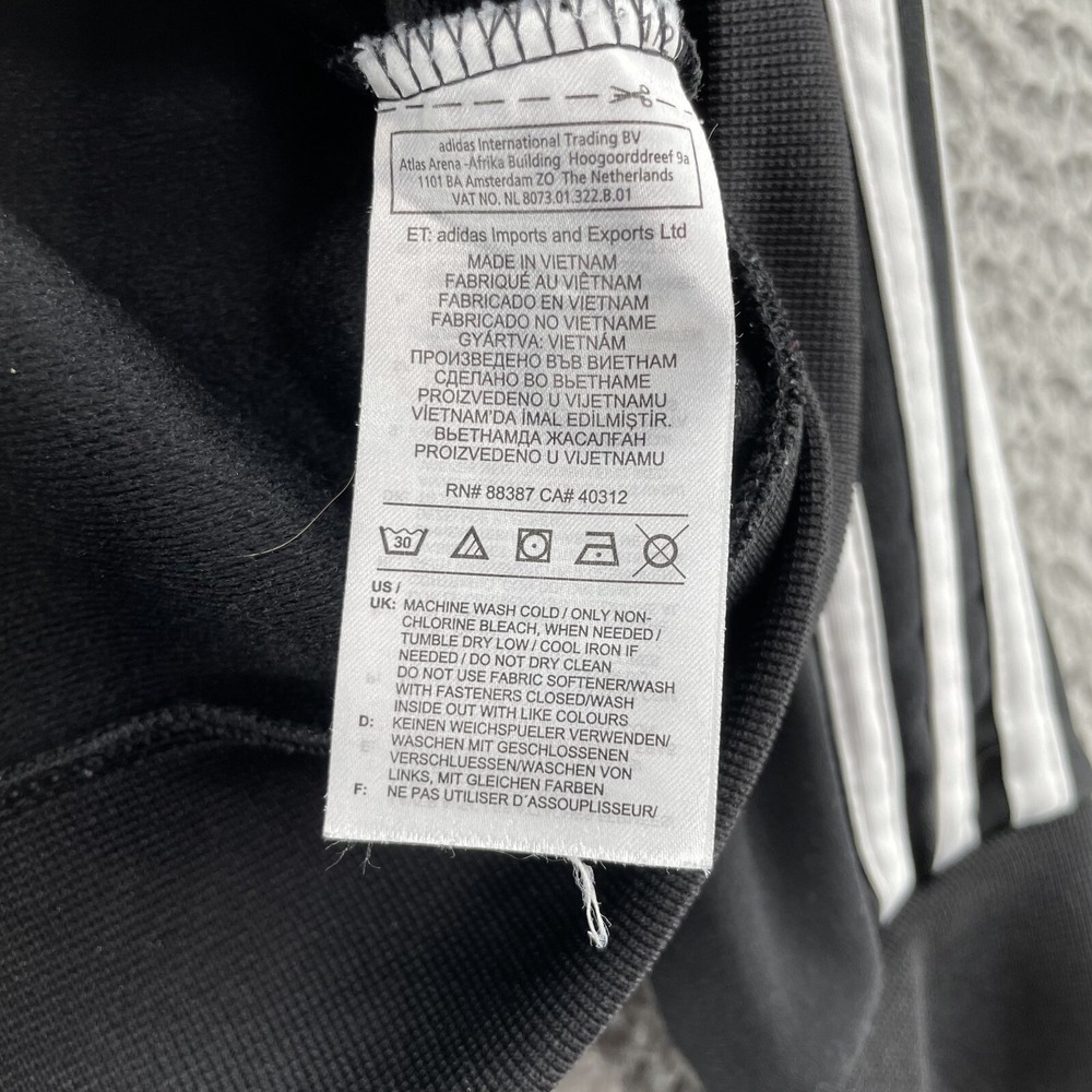 Adidas Track Jacket Men's‎ Medium Black Streetwear Sportswear Running Athleisure - Picture 9 of 12